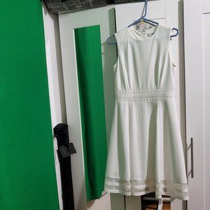 Calvin Klein Mesh-Insert Dress